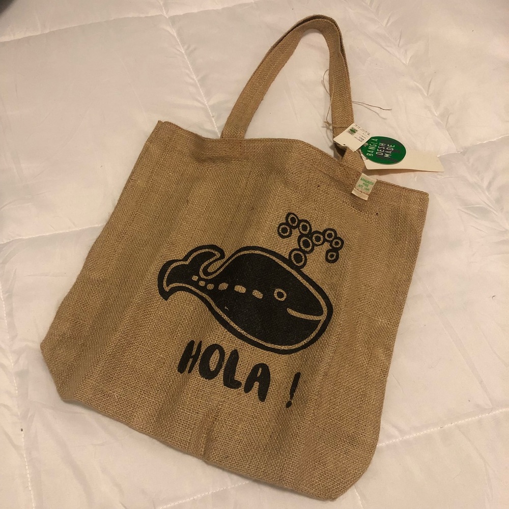 Ethnic bohemian whale tote bag - NEW